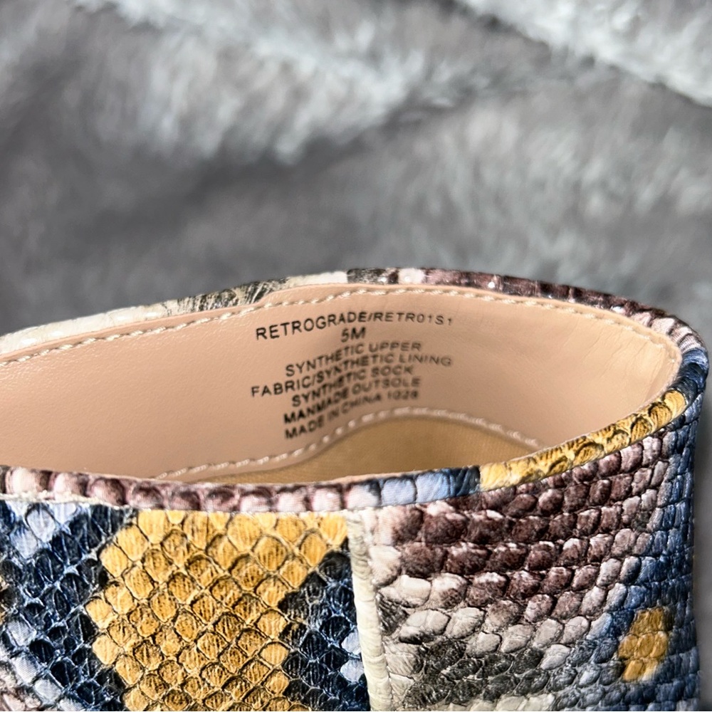 Steve Madden Trista Multicolored Python Block Hee… - image 6
